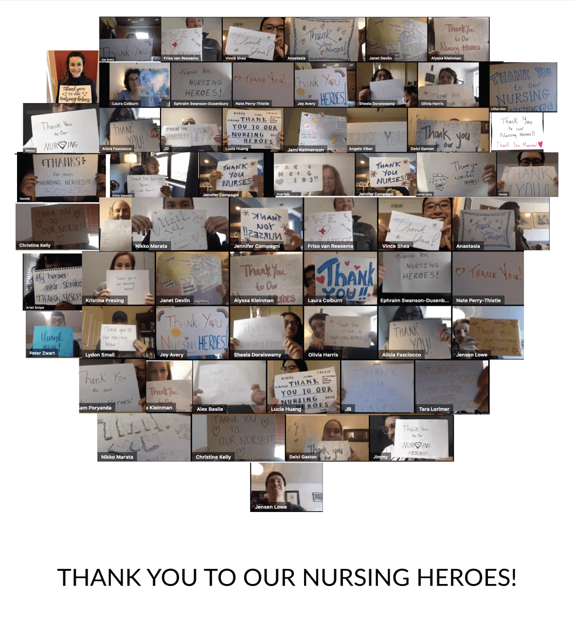 CipherHealth Team: Thank You Salute to Nurses